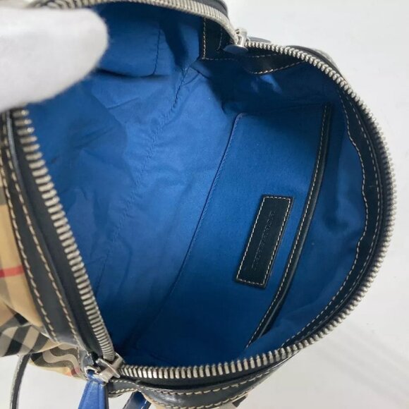 BURBERRY Pouch check Clutch bag with handle - Picture 15 of 16